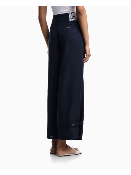 J4E relaxed fit linen trousers Emporio Armani | EW000227 AF12679.MB010